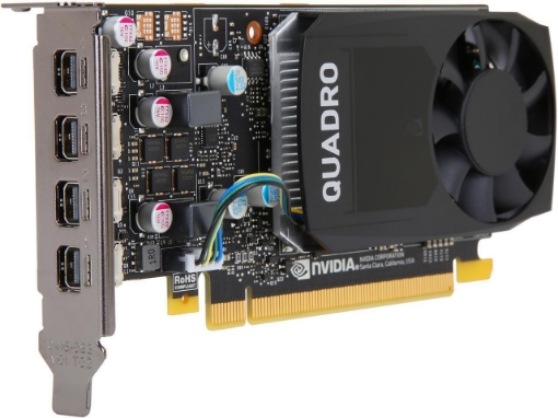 NVIDIA Quadro P620, 2GB, 4 mDP, Full Height Video Graphics Card